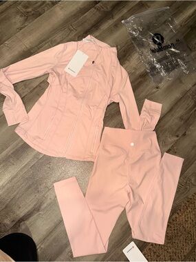 lululemon soft blush activewear set